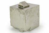 Shiny, Natural Pyrite Cube Cluster - Navajun, Spain #347313-1